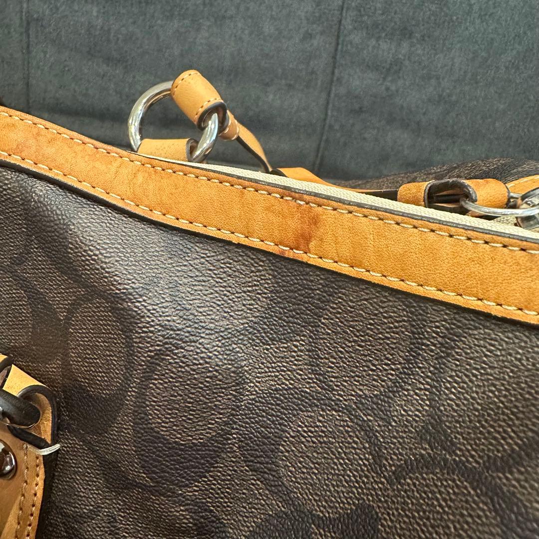 COACH コーチ シグネチャー ボストンバッグ レザー ユニセックス