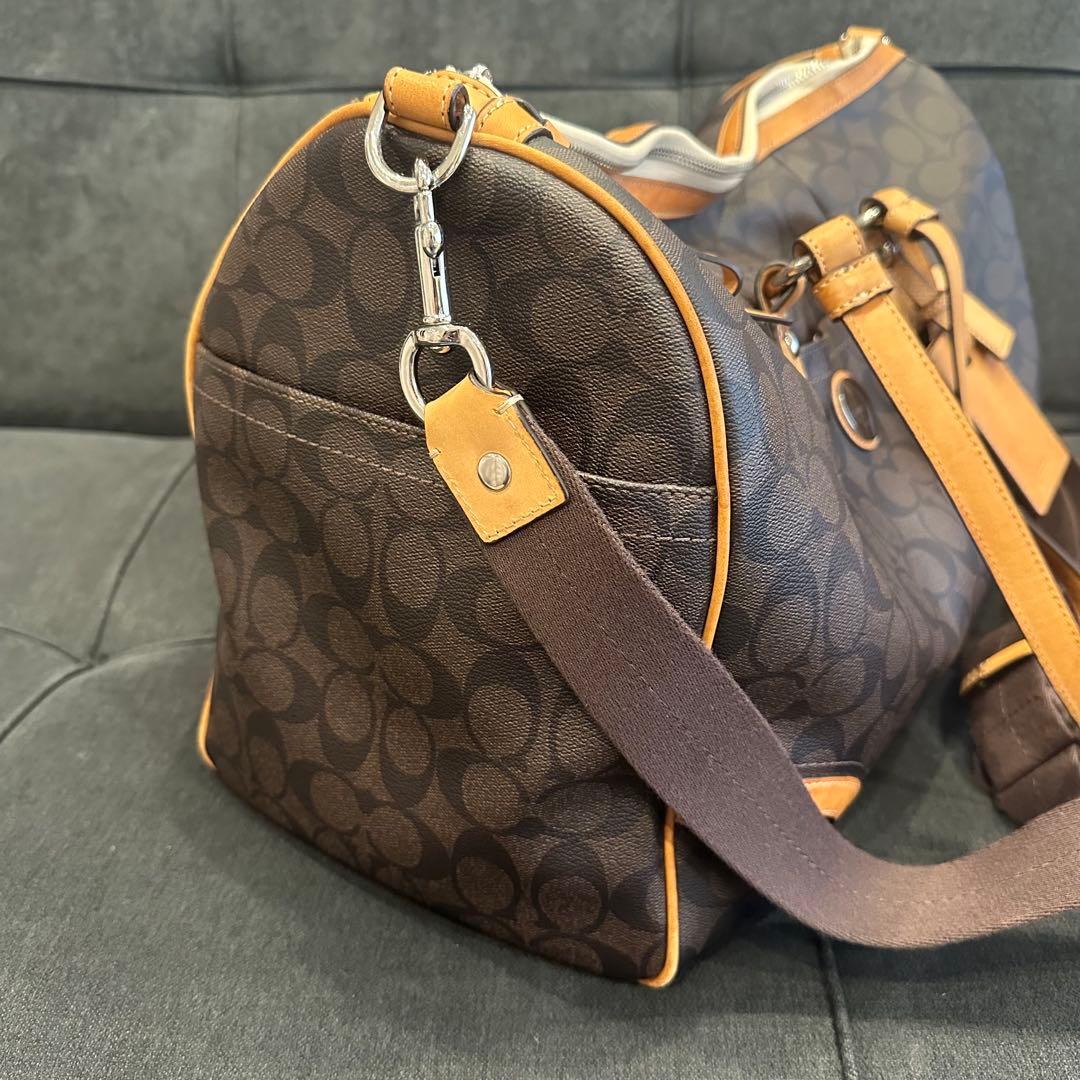 COACH コーチ シグネチャー ボストンバッグ レザー ユニセックス