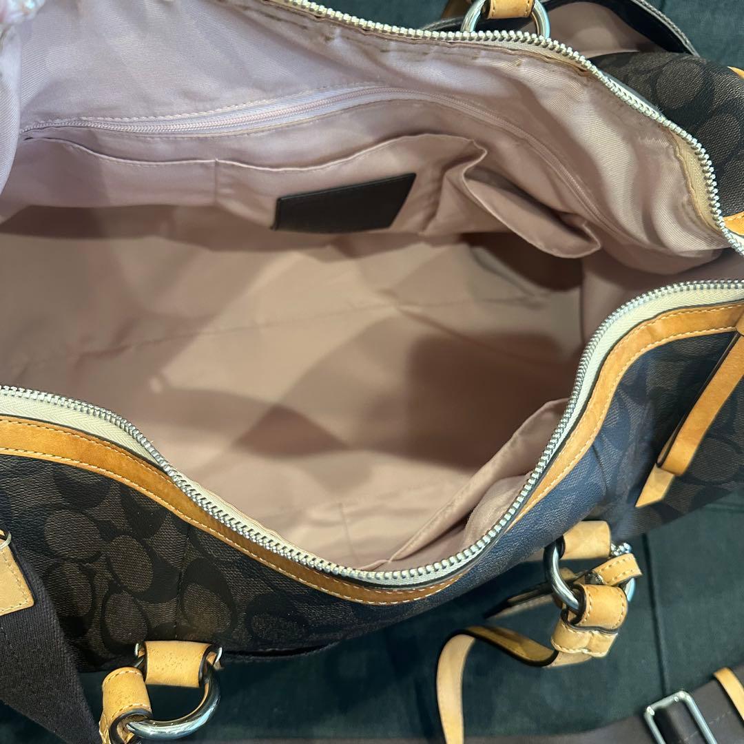 COACH コーチ シグネチャー ボストンバッグ レザー ユニセックス