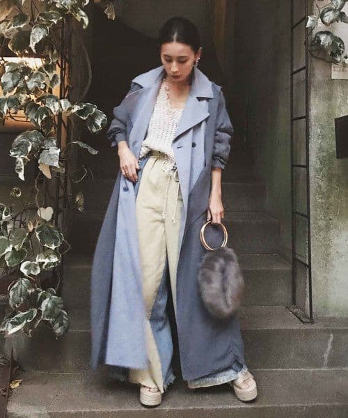 Ameri VINTAGE★美品★SHEER LAYERED COAT