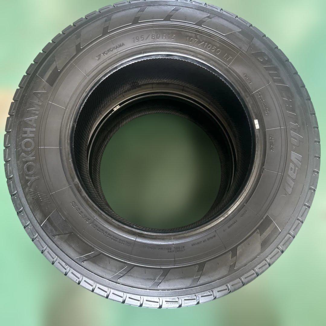 中古タイヤ195/80R15 107LT ヨコハマ2本セット