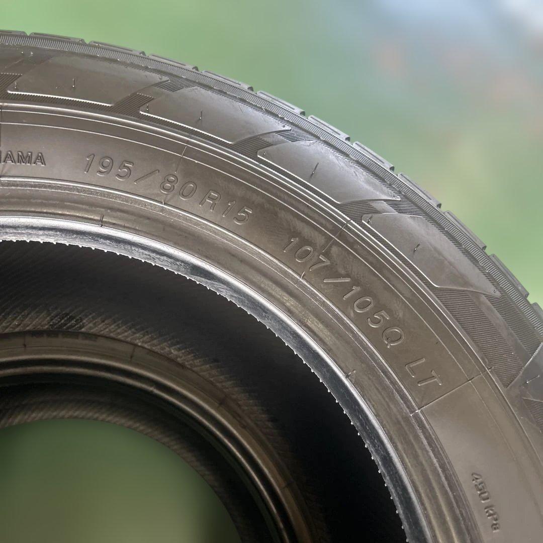 中古タイヤ195/80R15 107LT ヨコハマ2本セット
