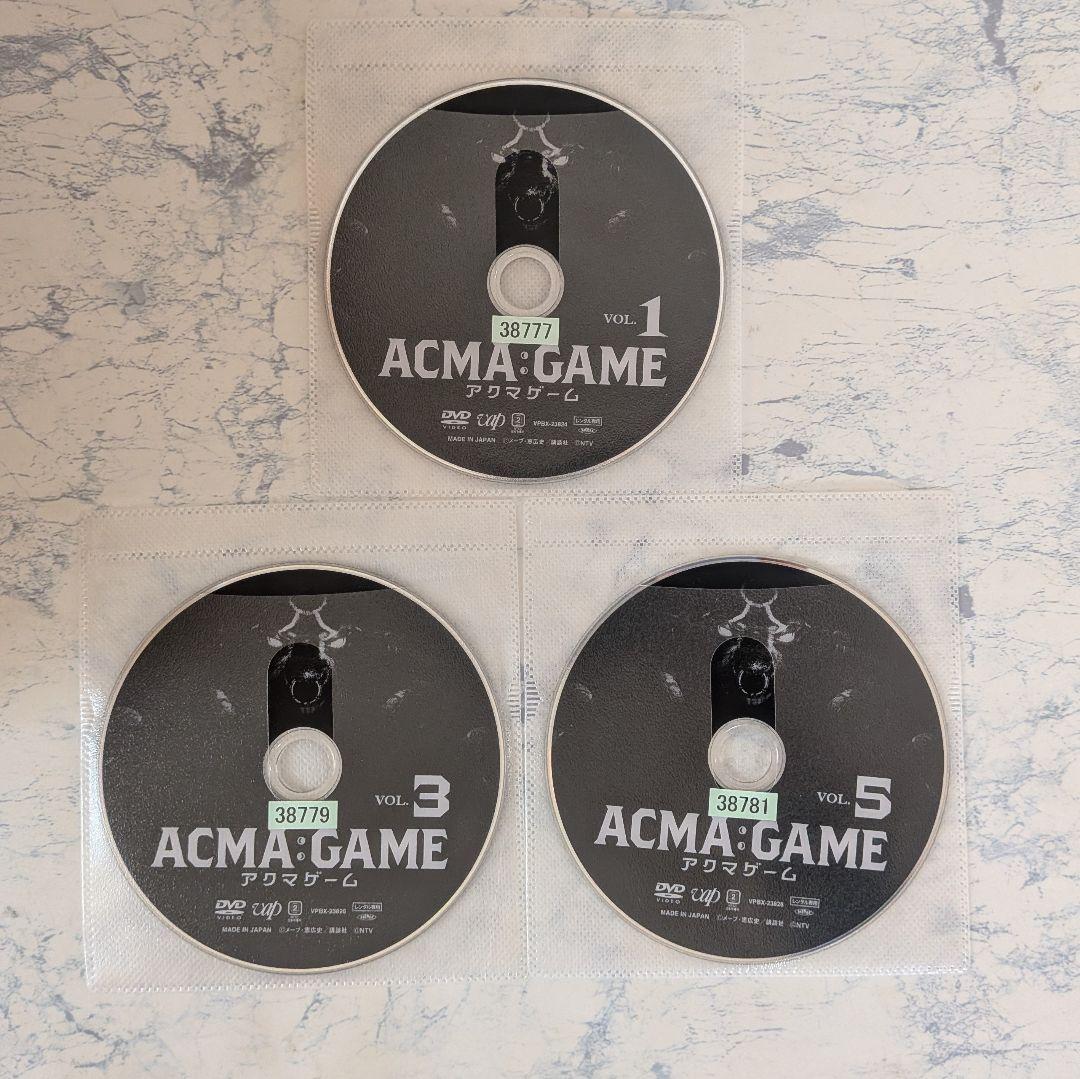 DVD　ACMA:GAME アクマゲーム　全5巻
