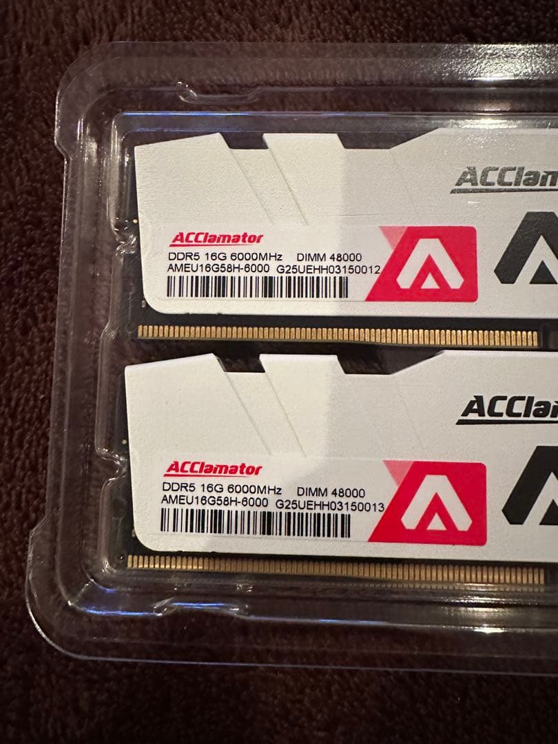 【未使用品】DDR5 16GB x2 32GB 6000MHz メモリ2枚