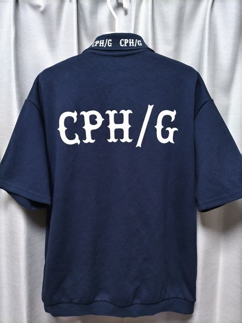 cph golf　キャプテンズヘルム　ポロシャツ　ネイビー　ボックスシルエット