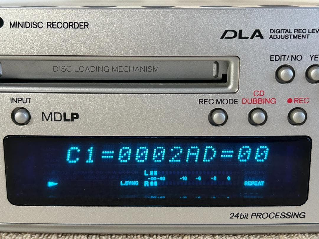 ONKYO オンキョー　MD-101A MDレコーダー取説付　中古動作確認済