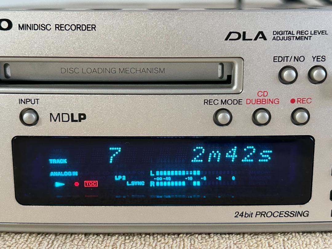 ONKYO オンキョー　MD-101A MDレコーダー取説付　中古動作確認済