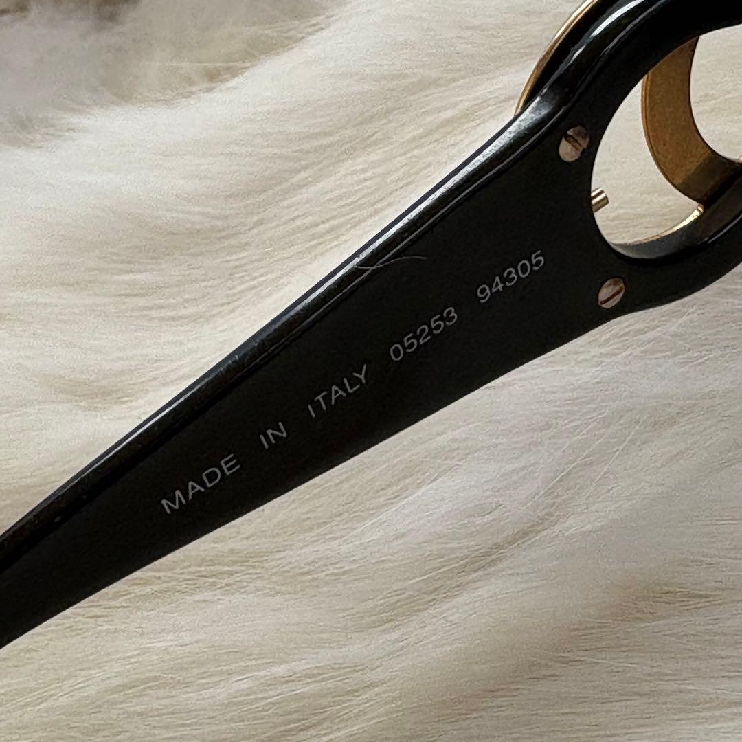 CHANEL シャネル ブラック ゴールドロゴ ココマーク フルリム サングラス