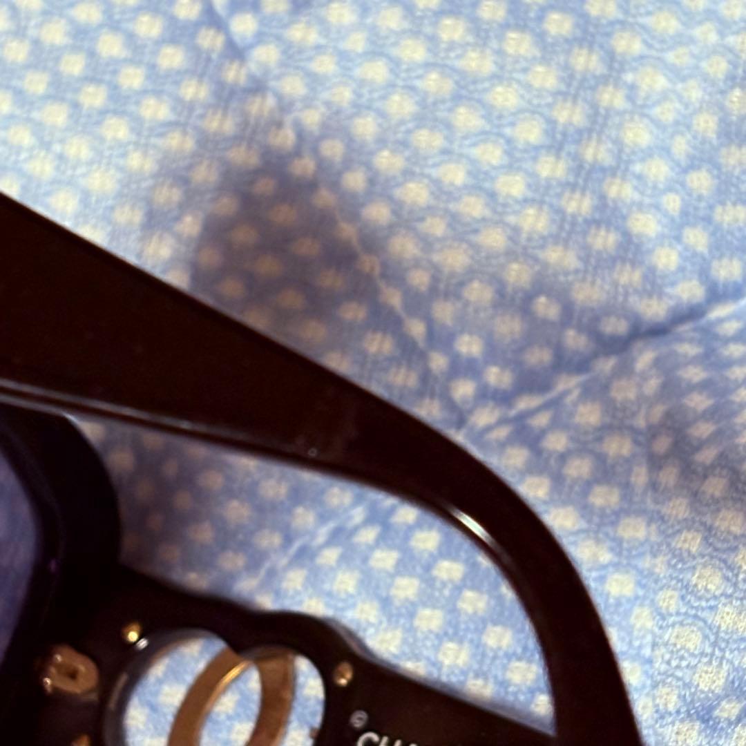 CHANEL シャネル ブラック ゴールドロゴ ココマーク フルリム サングラス