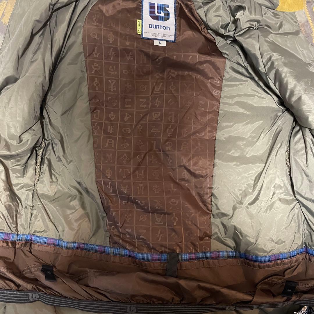 Burtonバートンスキーウェアスノーボードジャケットパーカー黒ブラック総柄希少