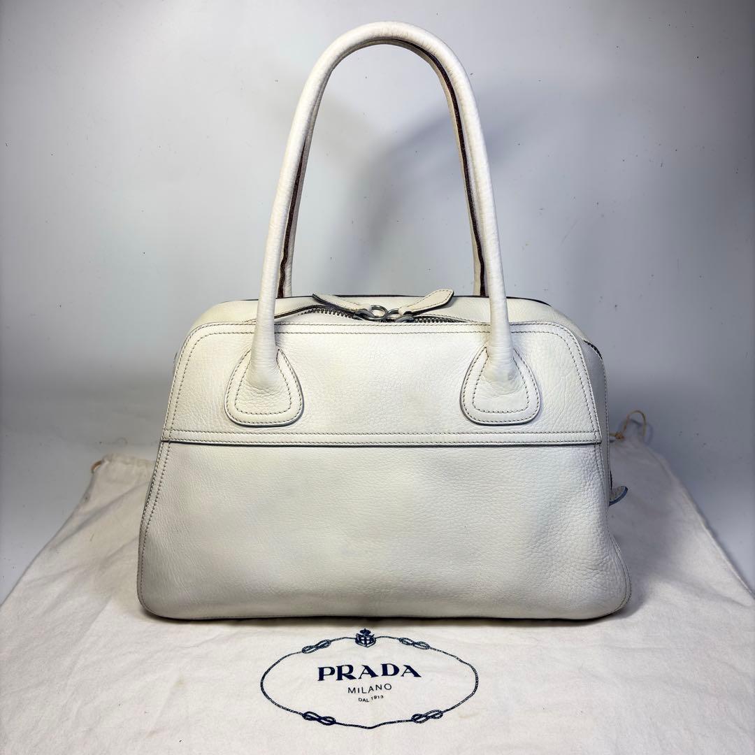PRADA プラダ ミニボストンバッグ ハンドバッグ 肩掛 ギャンティカード