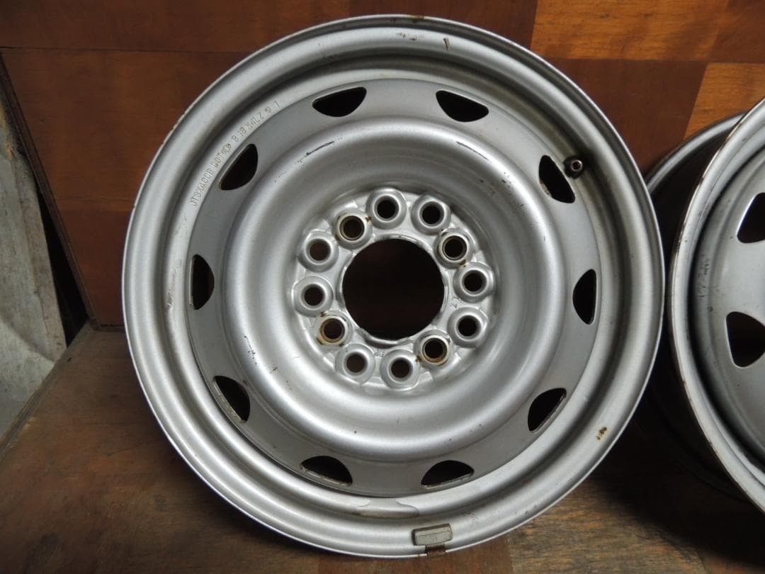 T752　13インチ　スチールホイール　4本　マルチ　4穴　錆び　傷有り