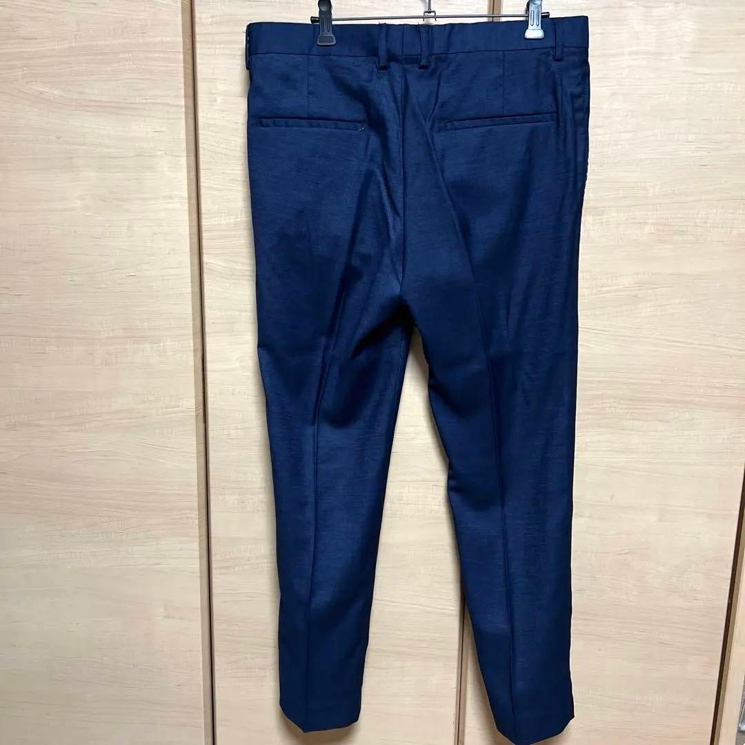  スリーピース　スリムフィットスーツ　ネイビー