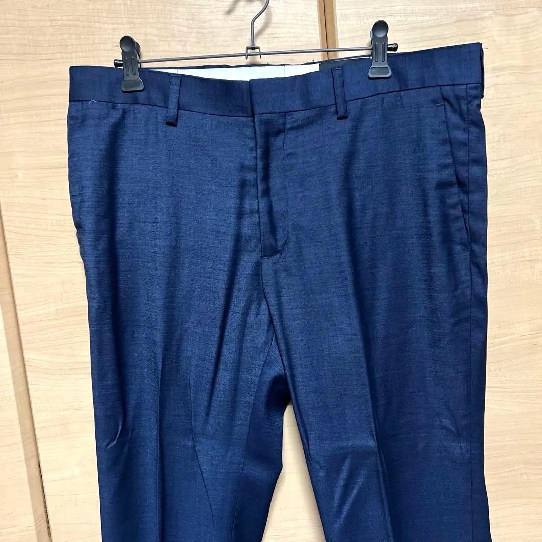  スリーピース　スリムフィットスーツ　ネイビー