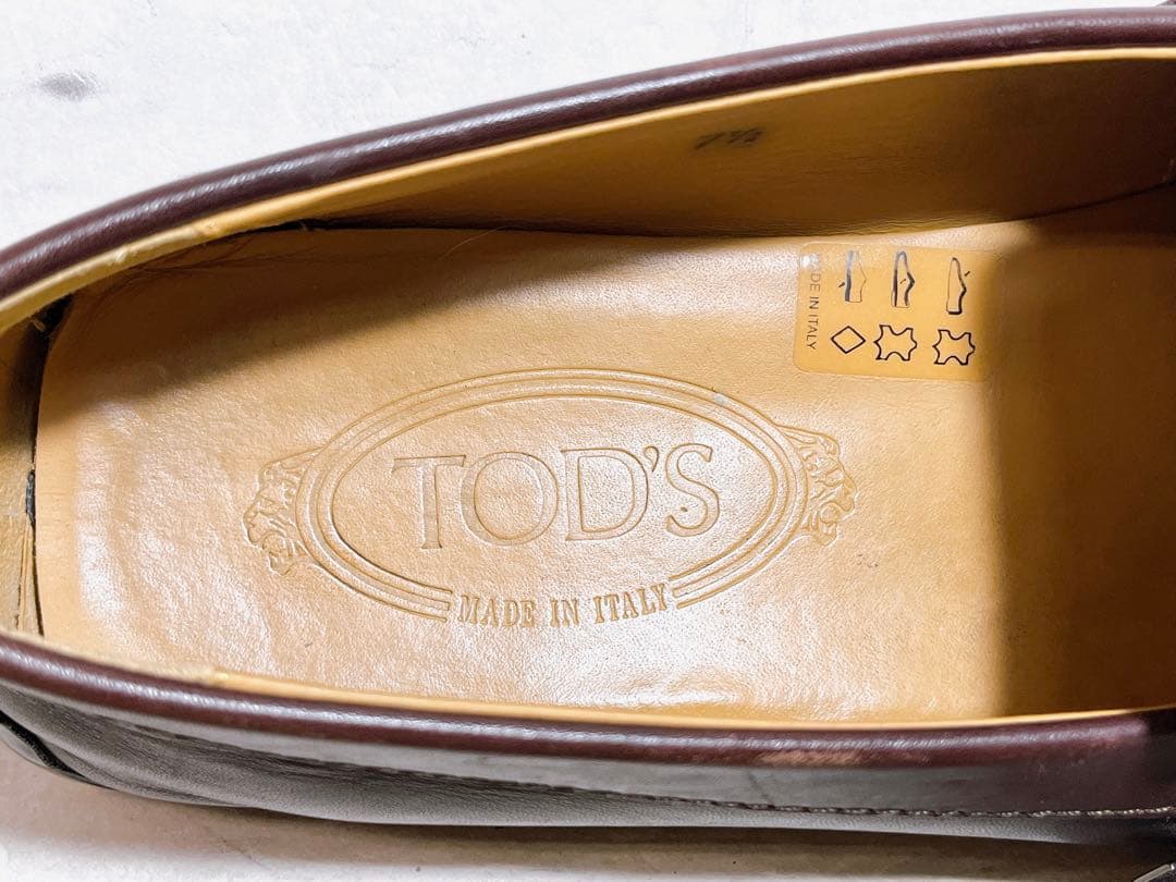 イタリア製【美品】TOD'S 上質 レザー ドライビングシューズ UK7.5