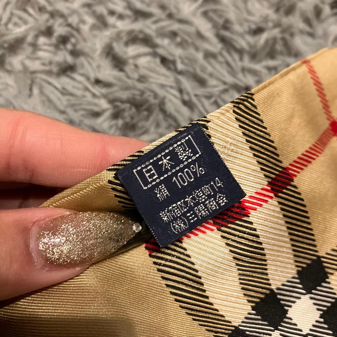 3F 希少 極美品 Burberrys バーバリー シルクスカーフ ノバチェック