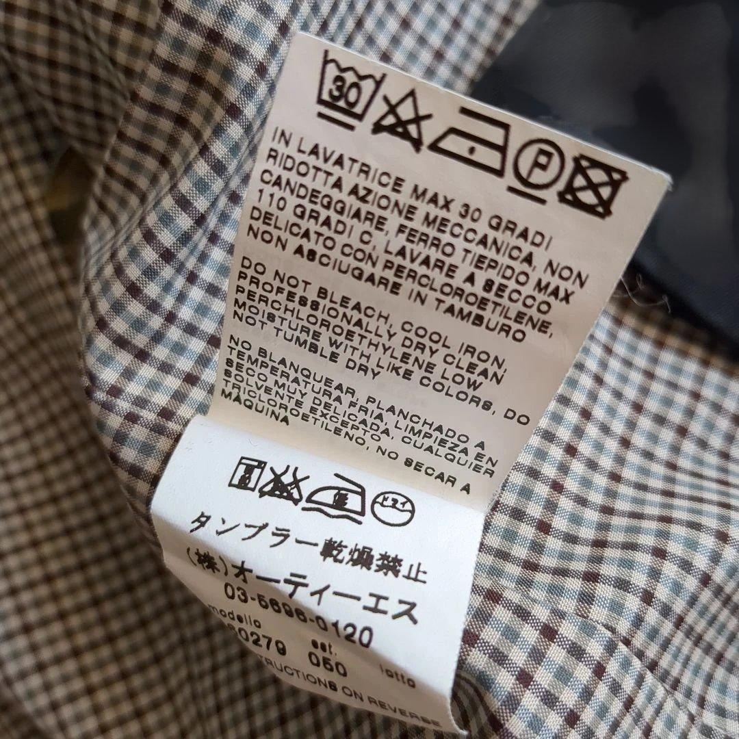 マックスマーラ トレンチコート ロング チェック柄 ブラック 42