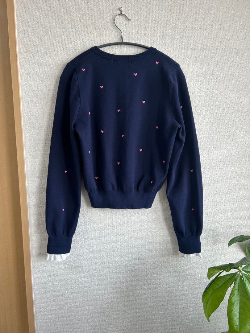 【超美品】Apuweiser-riche ハートカーディガン　ニット　2way