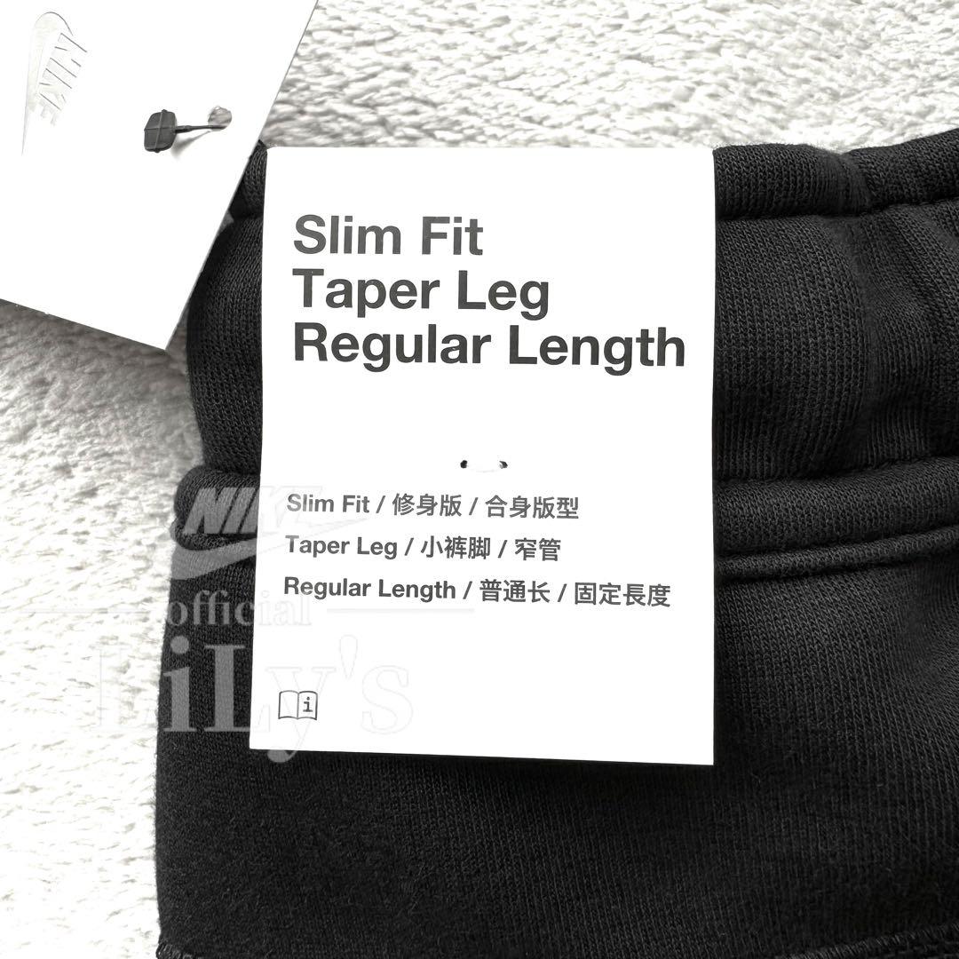 新品　NIKE上下セットアップ　Ｌサイズ　高級テックフリース　黒　ブラック