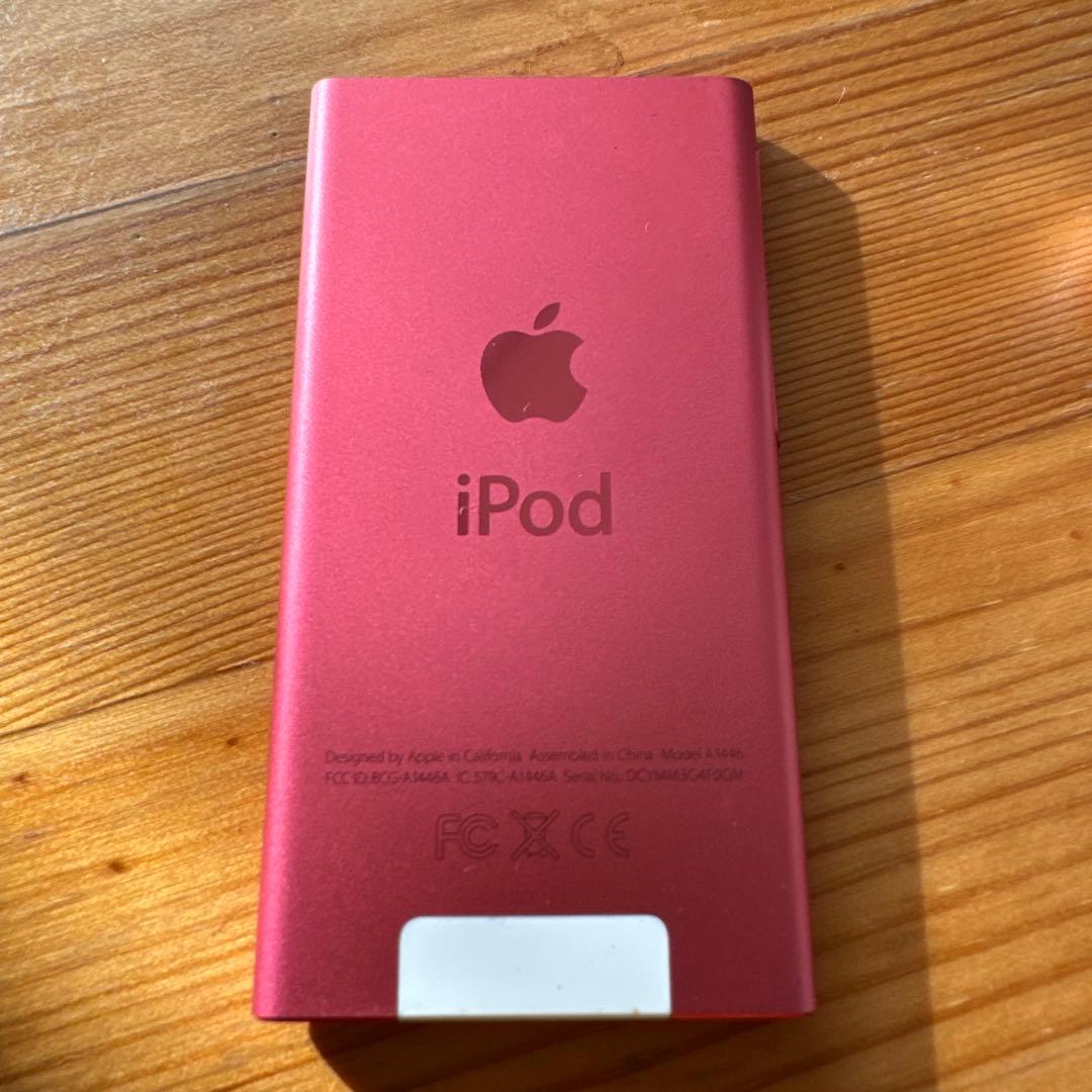 バッテリー良好Apple iPod nano 第7世代ピンク　美品　MD475J