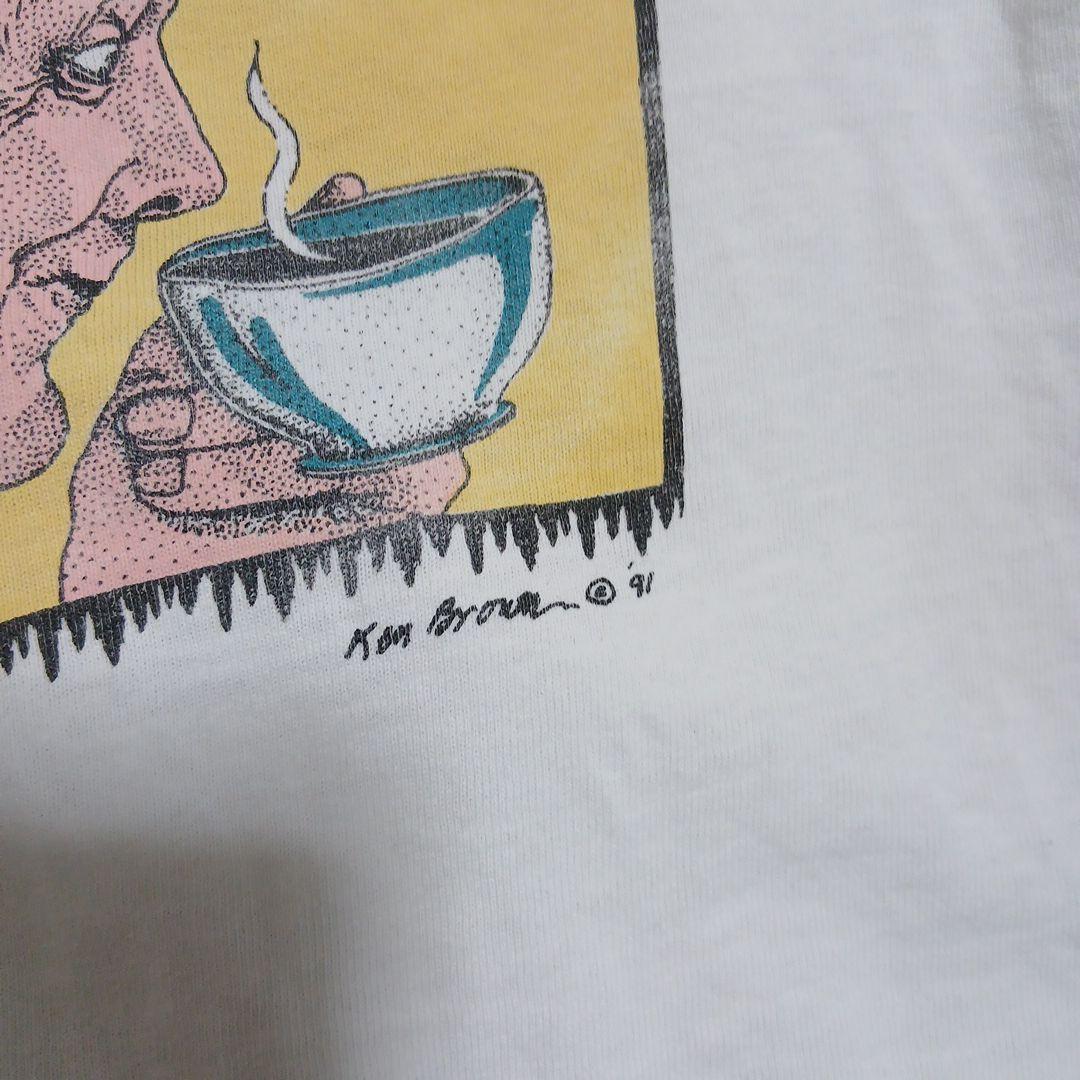 90s　コーヒー　kenbrown　アートtシャツ