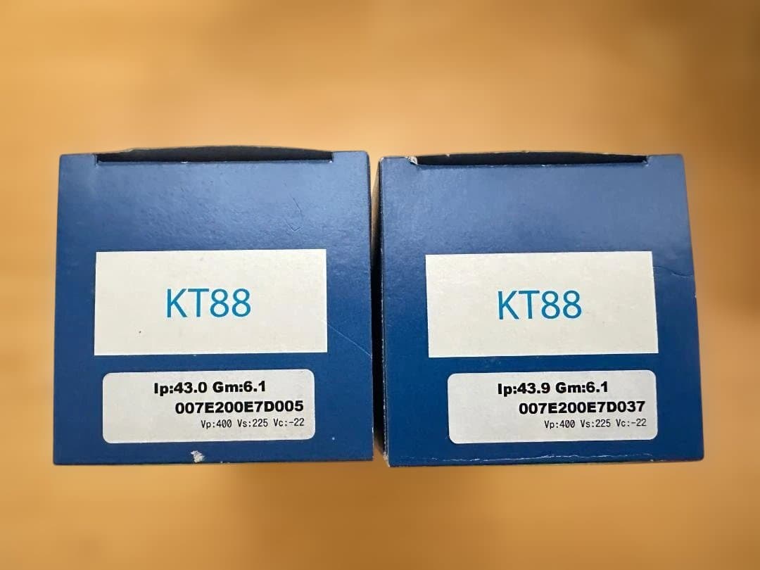 未使用新品 JJ KT88マッチドペア オーディオ専門店にて購入