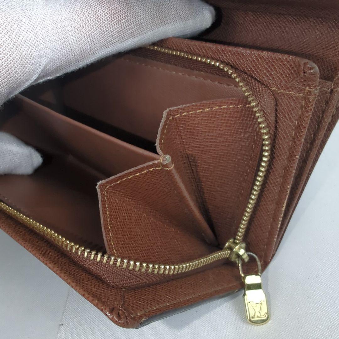 【美品】LOUISVUITTON ルイヴィトン モノグラム 二つ折り 財布