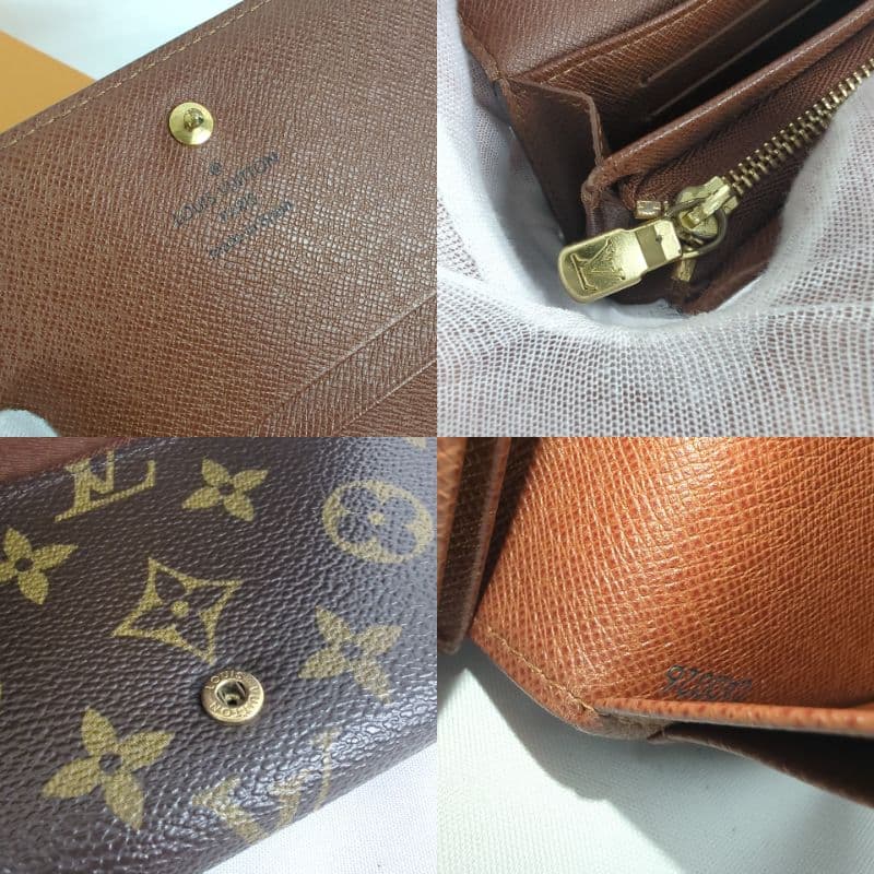 【美品】LOUISVUITTON ルイヴィトン モノグラム 二つ折り 財布