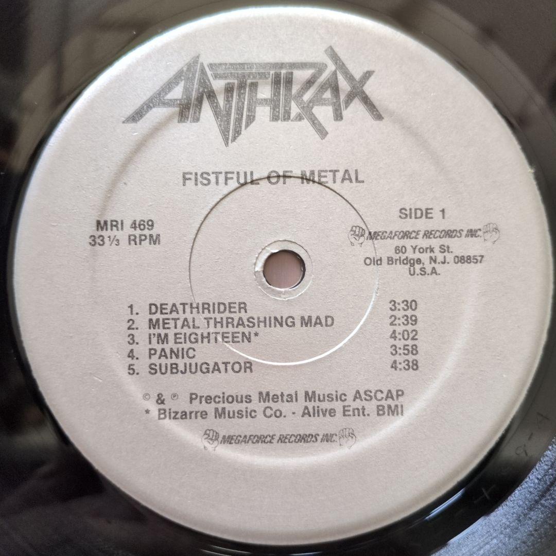 【本国Megaforce盤】Anthrax / Fistful Of l