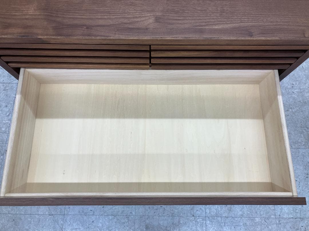 大川家具 チェスト 6段 ブラウン