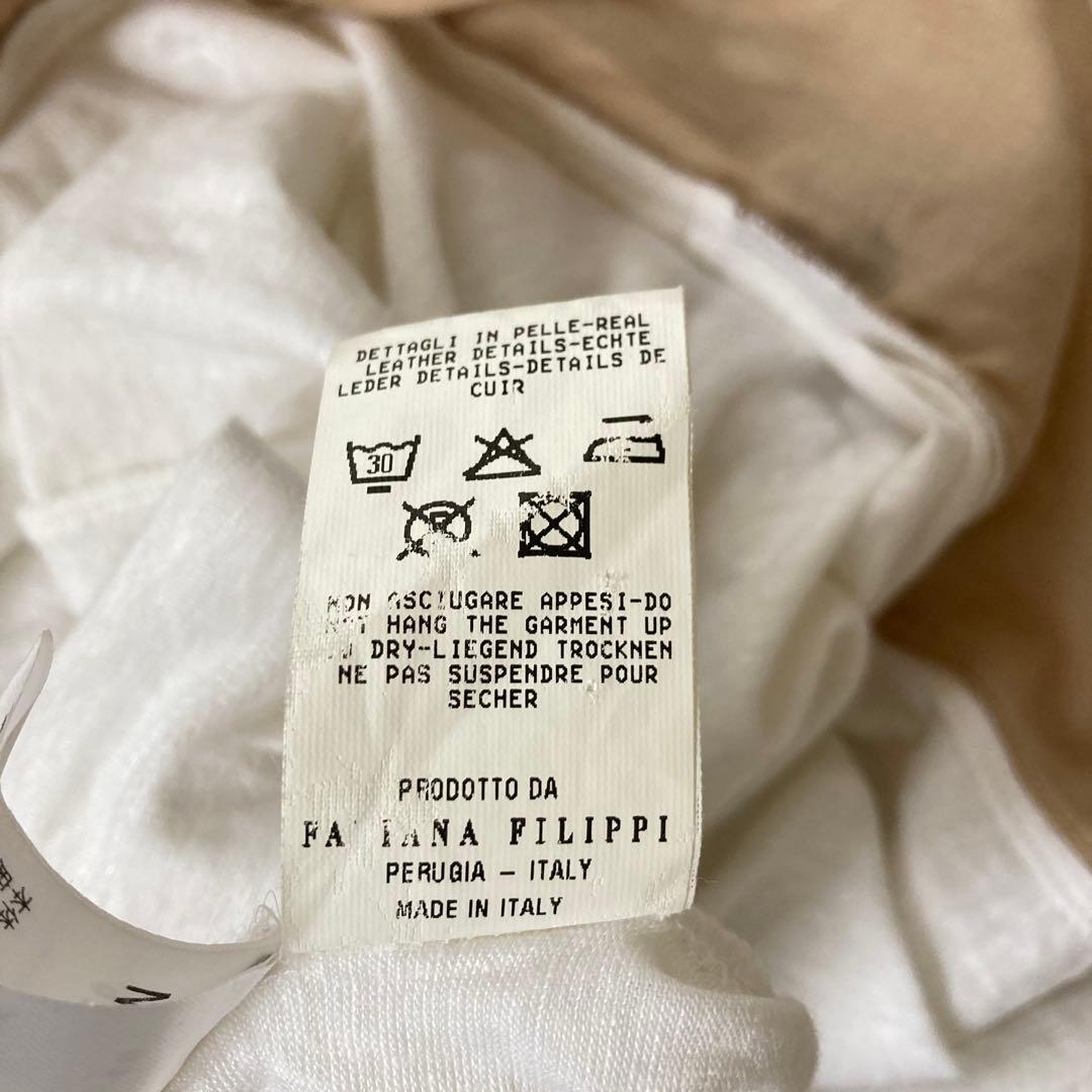 FABIANA FILIPPI リネンカーディガン　コットンショール　リボン