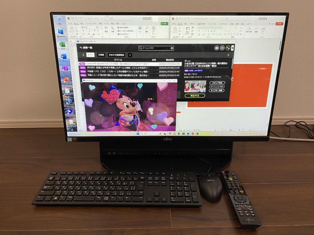 FH90/B2★i7-7700★W録画★Office2024★SSD1★HDD3