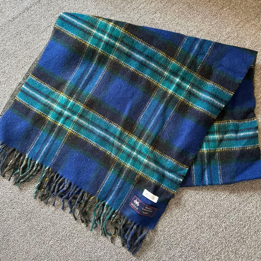 極美品 MACKINTOSH PHILOSOPHY MOON社 メリノウール大判