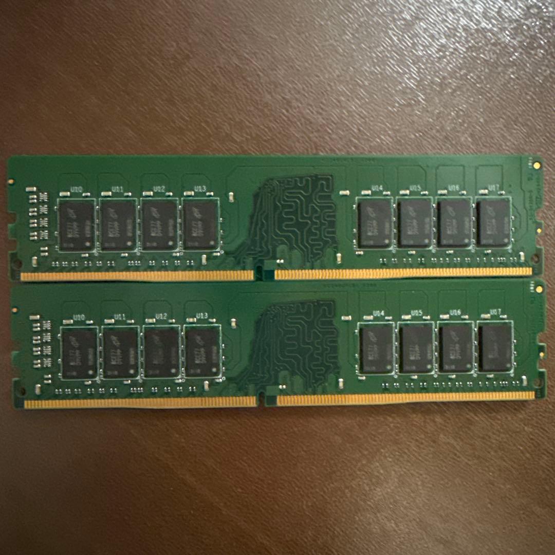 crucial 16GB DDR4-2400 x2枚 合計32GBメモリ