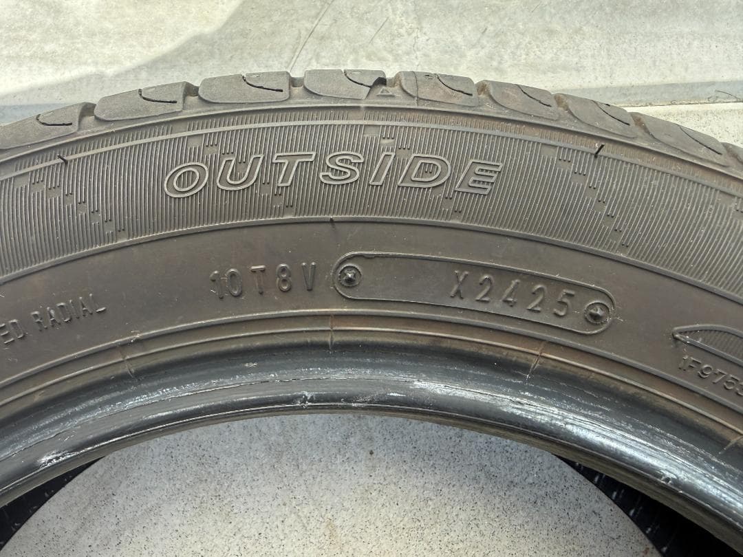 25年製 DUNLOP エナセーブEC204 155/65R14 中古4本セット