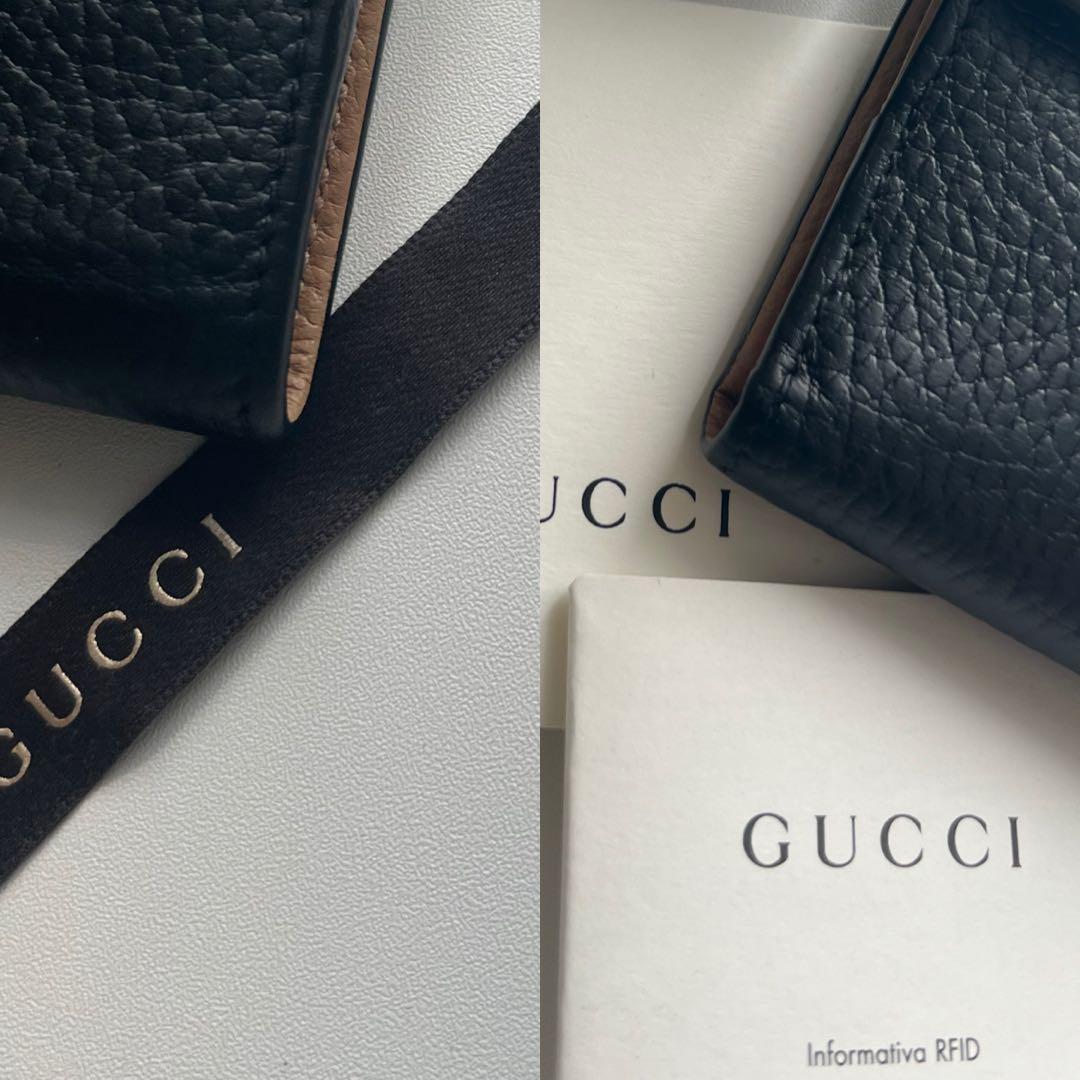 195 美品 GUCCI グッチ 2つ折り財布