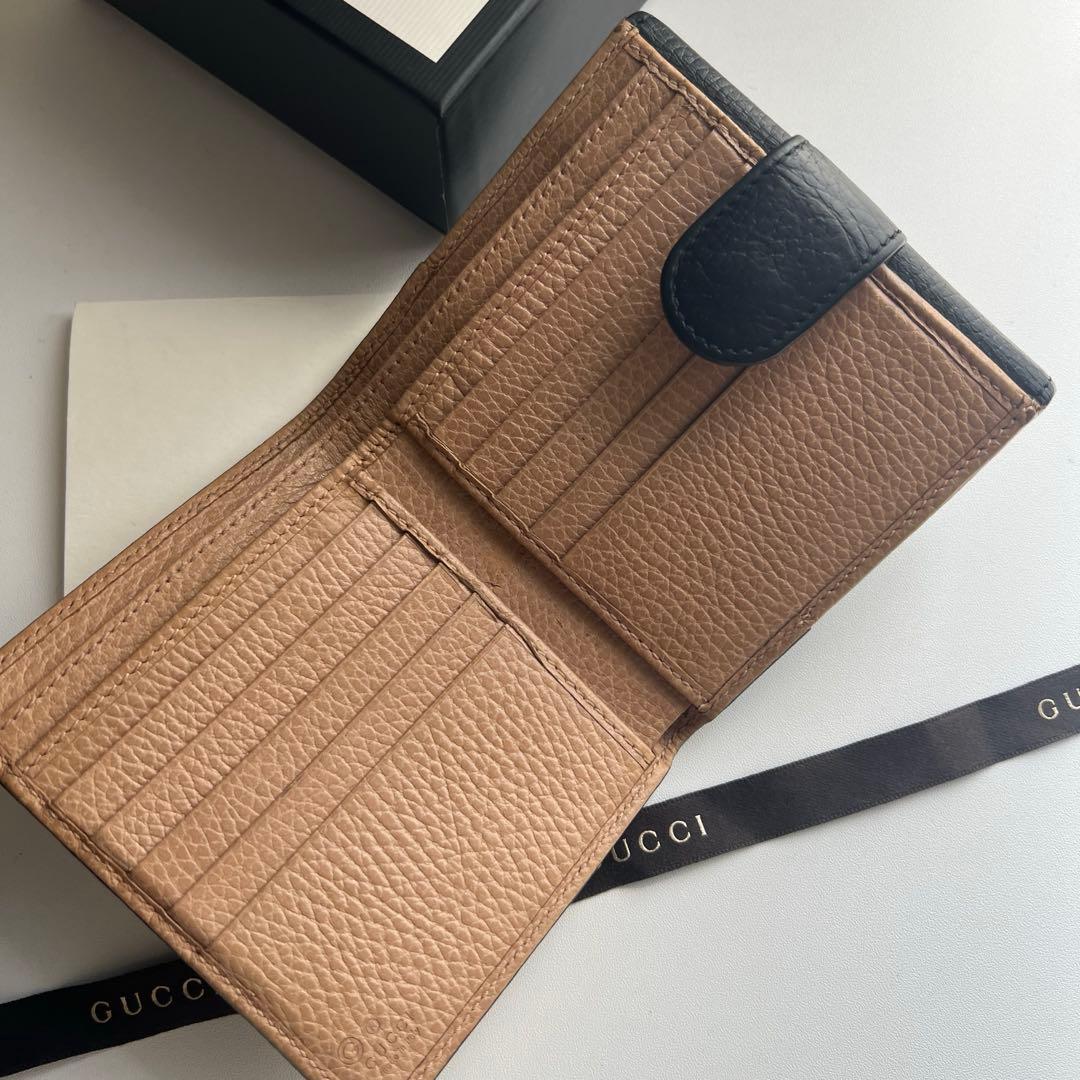 195 美品 GUCCI グッチ 2つ折り財布