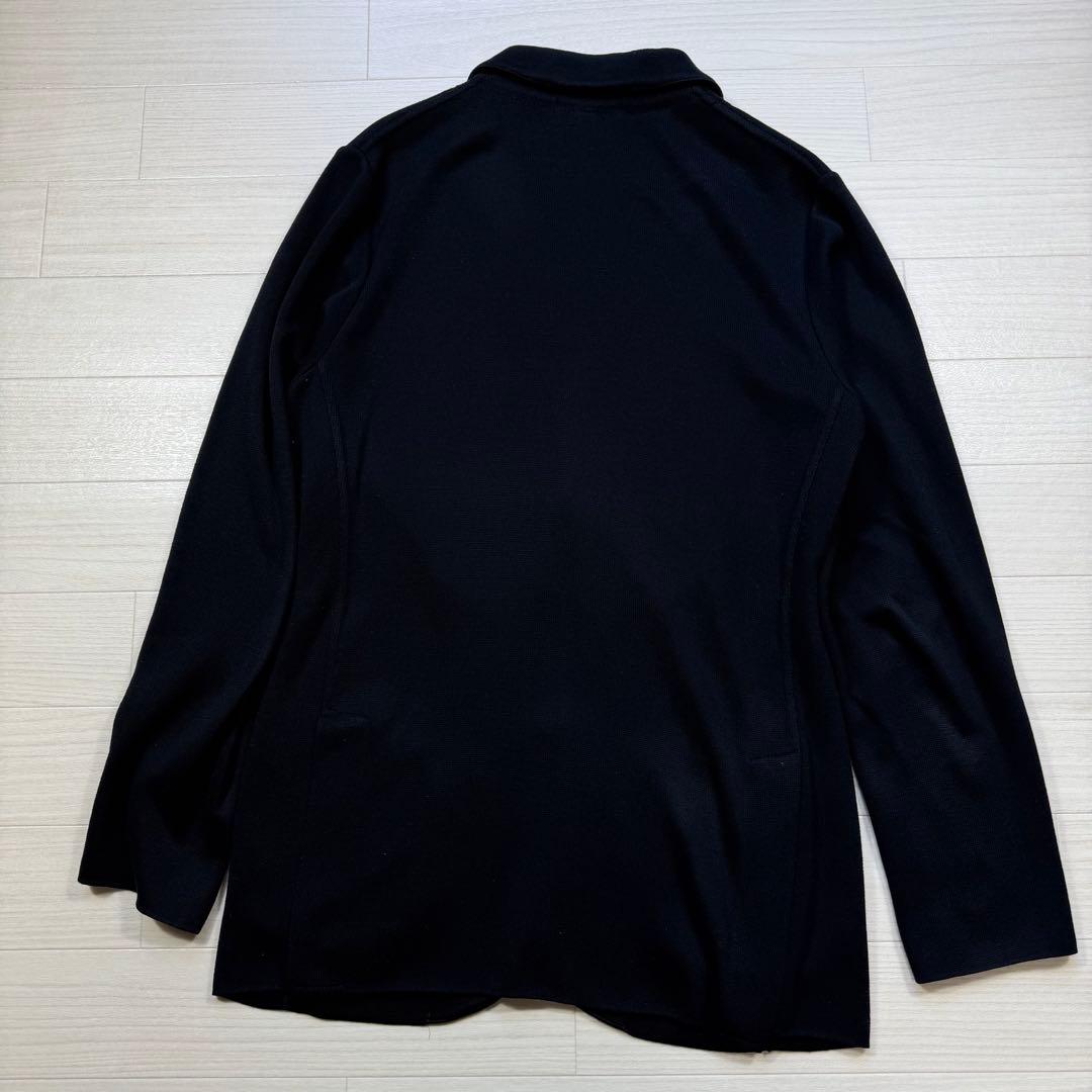 LARDINI ニットジャケット 輝く シェルボタン サイズL 黒