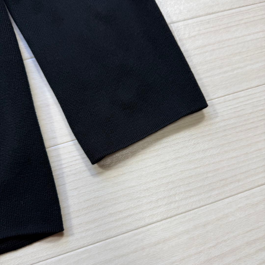 LARDINI ニットジャケット 輝く シェルボタン サイズL 黒