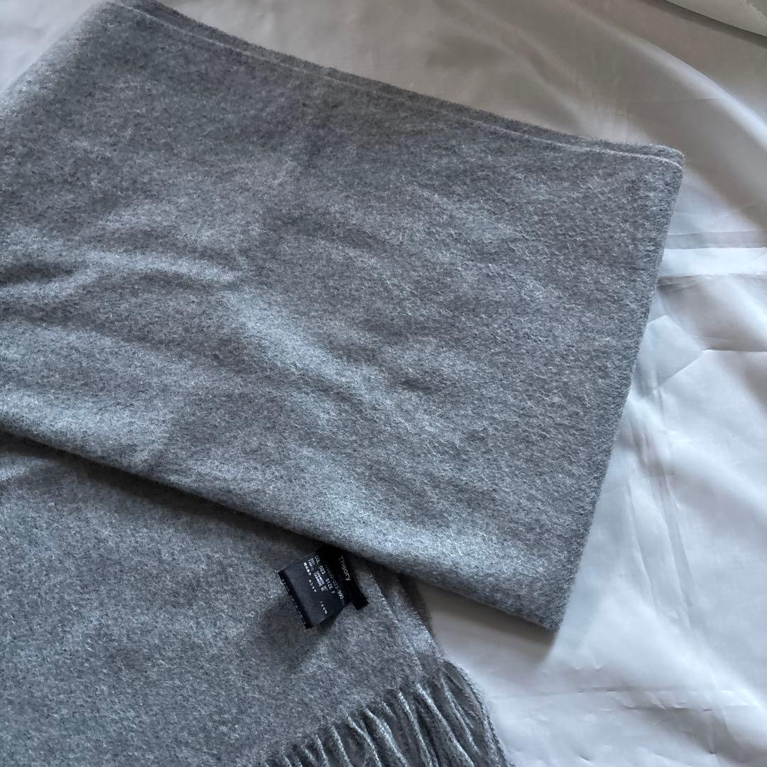 Theory カシミア100% グレー ストール F