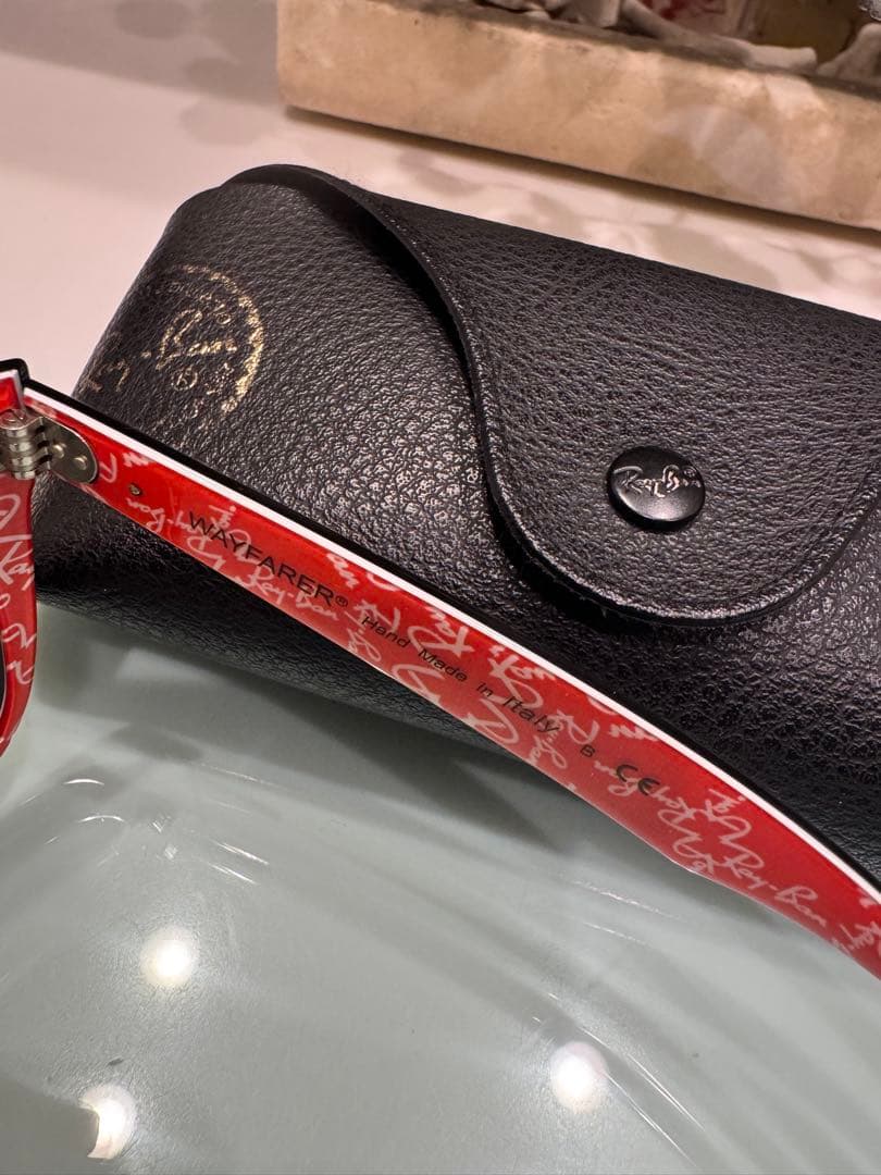 Ray-Ban ブラック サングラス RB2140-F wayfarer