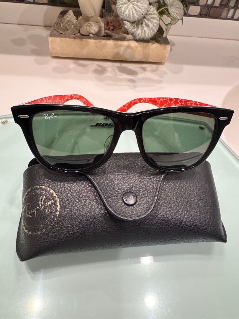 Ray-Ban ブラック サングラス RB2140-F wayfarer
