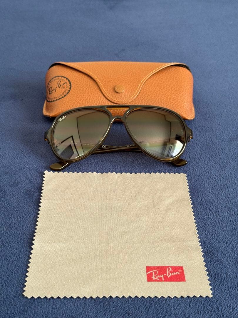 【中古】Ray-Ban CATS 5000 RB4125 べっ甲柄 サングラス