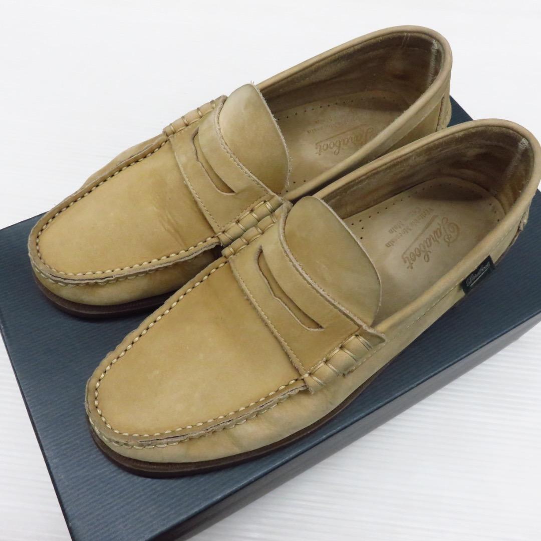 パラブーツコロー Paraboot CORAUX ベージュ スエード UK6.5