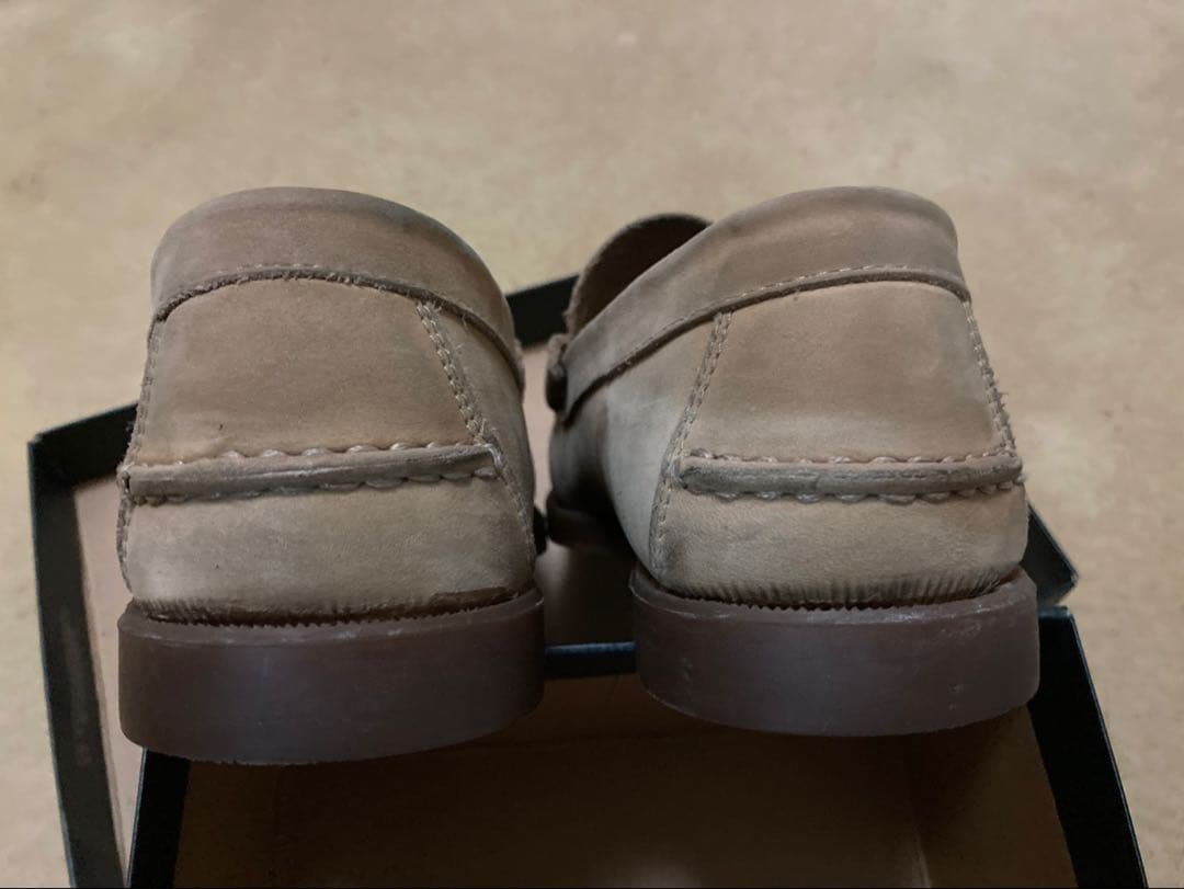 パラブーツコロー Paraboot CORAUX ベージュ スエード UK6.5