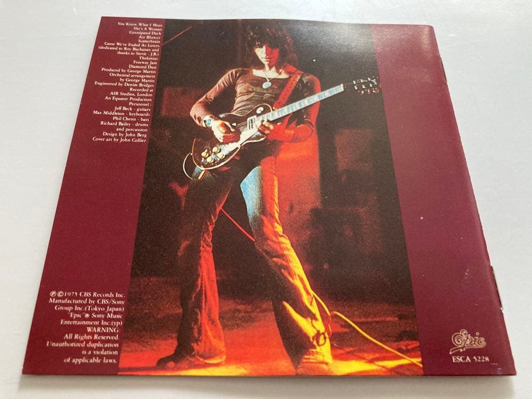 レア　ジェフベック 直 筆サインCDjeff beck blow by blow