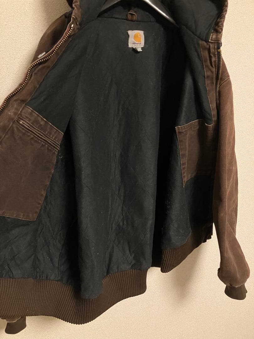 美フェード　carhartt アクティブジャケット　ダークブラウン