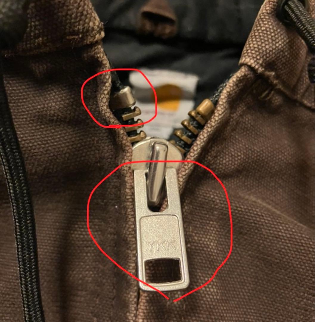 美フェード　carhartt アクティブジャケット　ダークブラウン