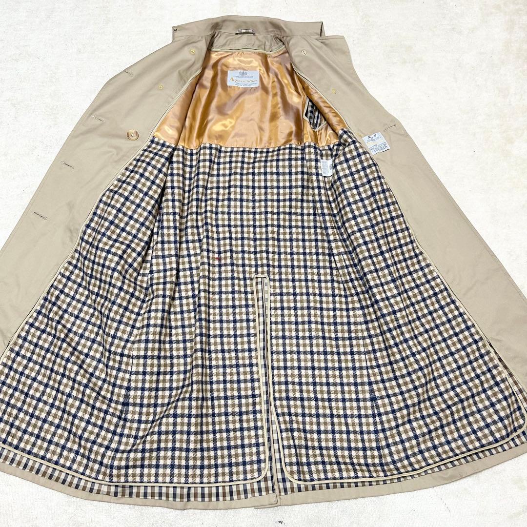 美品　アクアスキュータム　トレンチコート　スプリングコート　ライナー付き