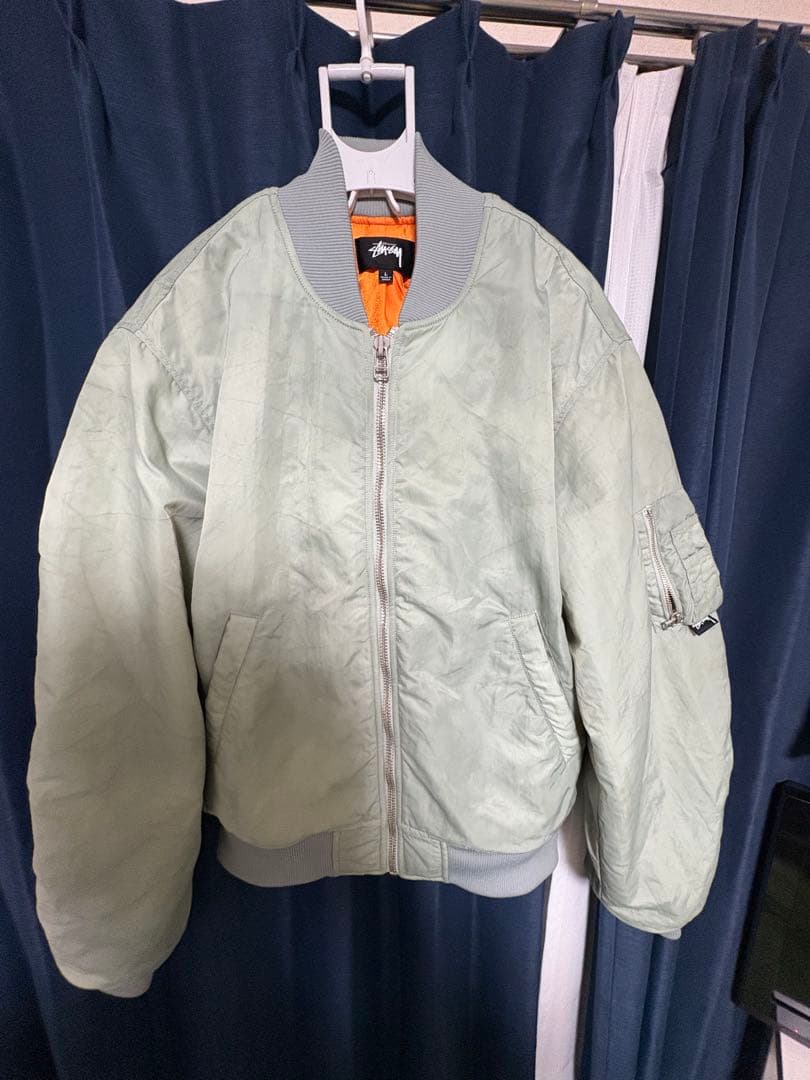 ジャケット・アウター stussy dyed nylon bomber jacket 23ss L